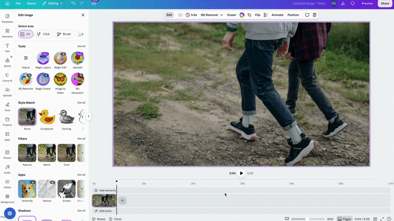 Canva Photo to Video