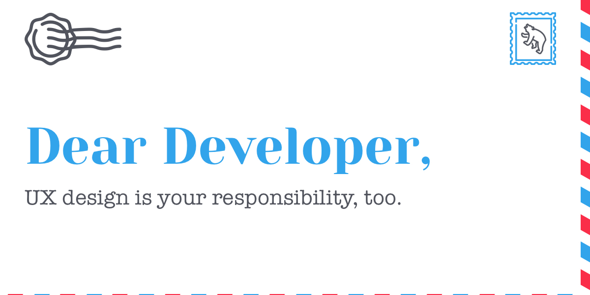 Dear developer